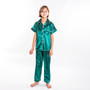 Kids Satin Pajamas set Short Sleeves + Long Pants