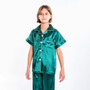 Kids Satin Pajamas set Short Sleeves + Long Pants