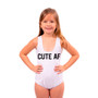 CUTE AF Custom Kids One Piece Swimsuit