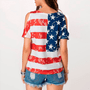 American Flag Shoulders Off T-Shirt