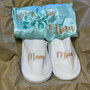 Mother’s Day gift Satin Customized robe + slippers