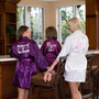 SET OF 11 ROBES BRIDESMAID SATIN ROBES