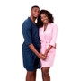 Cotton Waffle-Knit Customized King and Queen Matching Robes for Couples Set