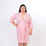 Cotton Waffle-Knit Pink Bridesmaids Robes