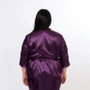 Satin Plus size Purple bridesmaid robes