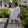 Cotton Waffle-Knit His and Hers Robes Set for Couples