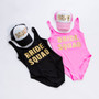 Custom Bride Squad One-Piece Swimsuits
