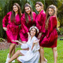 Satin Customized Bridesmaid Robes 13 colors