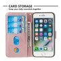 Zipper Leather Wallet Case For iPhone