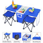 Cooler With Wheels | Camping Cooler - Blue