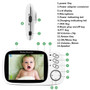 Wireless Video Color Baby Monitor with 3.2 Inches LCD 2 Way Audio Night Vision Camera
