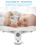 Wireless Video Color Baby Monitor with 3.2 Inches LCD 2 Way Audio Night Vision Camera