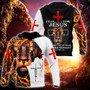 Lava Lion Fear Jesus God Christ Cross Full Printed 3D Hoodie