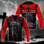 Jesus Warrior Christ Cross God Red Full Printed 3D Hoodie