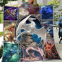 Love Dragon Art 3D Printed Christmas Gift Quilt