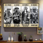 Vietnam Veteran US Be Strong Meaningful Quote Vintage Poster