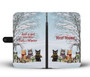 Personalized Customized Cats And Winter Wallet Case