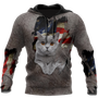 Cat Lover American British Shorthair Cute Cat 3D Printed Hoodie