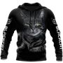 Cat Lover Black Cat Cover 3D Printed Hoodie