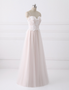 Girly Spaghetti Straps Long A-line Floor Length Wedding Dresses W0049