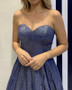 Sweetheart A-line Shiny Prom Dresses For Teens Simple Party Dress M1078