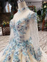 Newest Long Sleeves Ball Gown Wedding Dresses With Appliques W00251