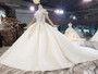 New Arrical Long Off The Shoulder Ball Gown Lace Wedding Dresses W0022