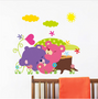 Cartoon Animal Forest Wall Stickers Decals for Nursery and Kids Room Offer