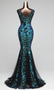 Double-V Mermaid Evening Dress