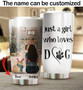 Personalized Customized Christmas - A Girl With Her Dog Tumbler