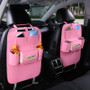 1pc Universal Car Back Seat Storage Bag Organizer Trunk Elastic Felt Storage Bag 6 Pockets Organizer Hanging Car Accessories