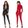 Latex Look Faux Leather  Catsuit
