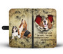 Love Basset Hound Dog Steal My Heart Wallet Case