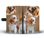 Love Dog Cute Cavalier King Charles Spaniel Print Wallet Case