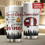 Personalized Customized Love Camping & Wine Good Girl Tumbler