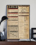 Drum Knowleadge Vintage Gift Poster