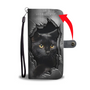 Personalized Customized Black Cat Salem Sanctuary Wallet Case