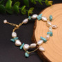 Freshwater Pearl And Turquoise Stone Bracelet