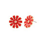 60s Enamel Flower Stud Earrings