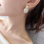 Pearl Pineapple Earrings