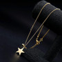 Multilayered Star Pendant Necklace