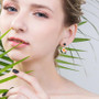 Tropical Flower Ear Jacket Earrings