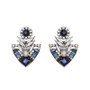 Crystal Geometric Drop Earrings