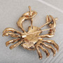 Rhinestone Crab Brooch