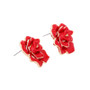 Red Rose Enamel Stud Earrings