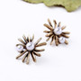 Elegant Flower Pearl Earrings