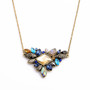 Colorful Rhinestone Pendant Necklace