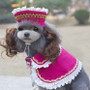 Quality Hot Sale Dog Costume Royal Princess Dog Clothes Pet Dresses Dog Trench with Curly Hair Hat Dog Party Cloth Supplies