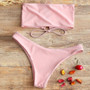 Fancinating Women Swimwear Biquini Bandeau Bandage