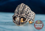 Viking Helmet Ring II - Bronze